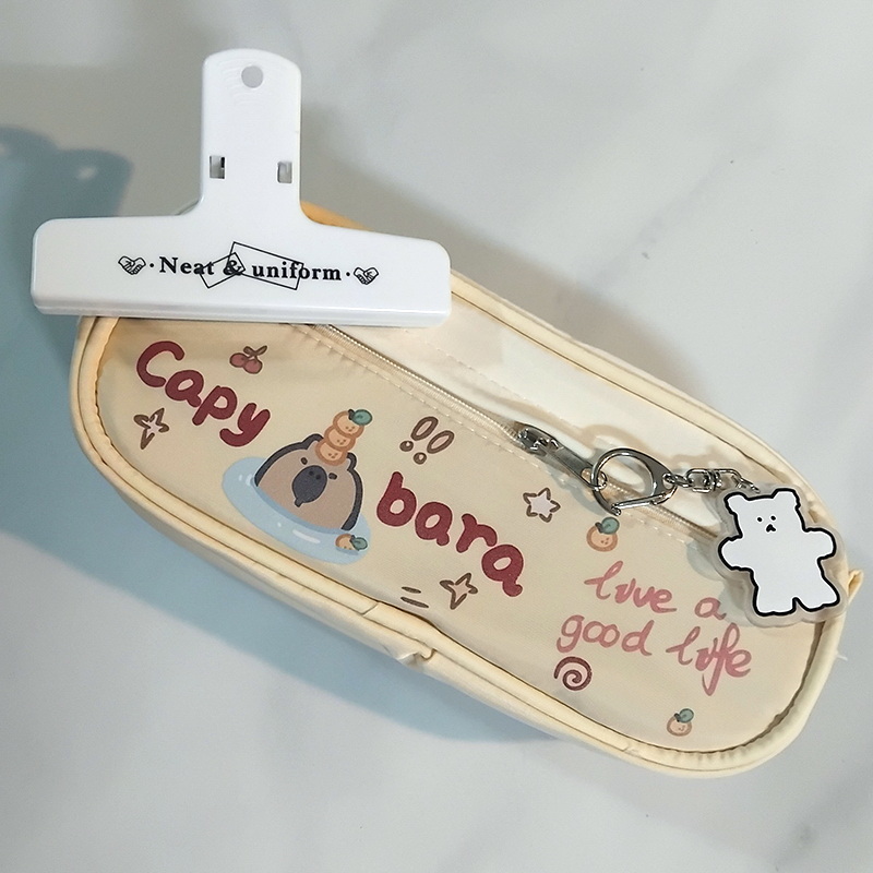 Cartoon Pen/Pencil Bag Set with Clip (Set 1)