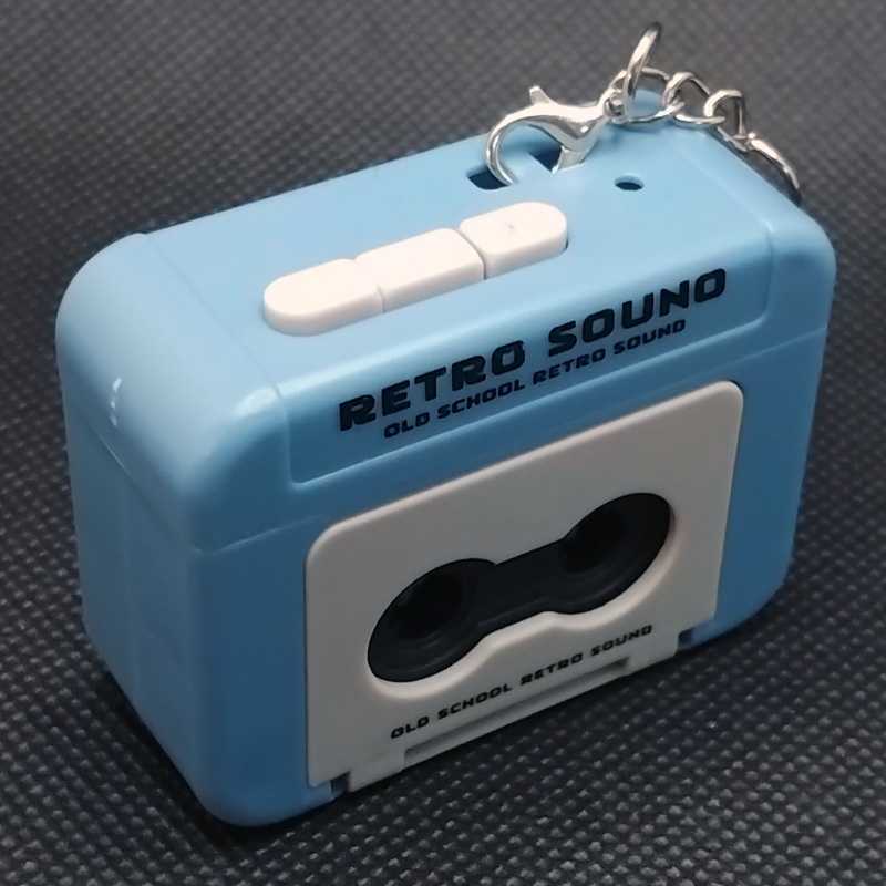 Cassette Tape Player Keychain (Recordable/Replayable)