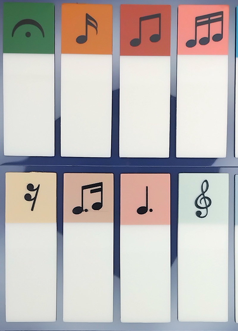 Reusable Self-Adhesive Bookmark Tabs – Translucent Plastic (Set of 10 Designs)