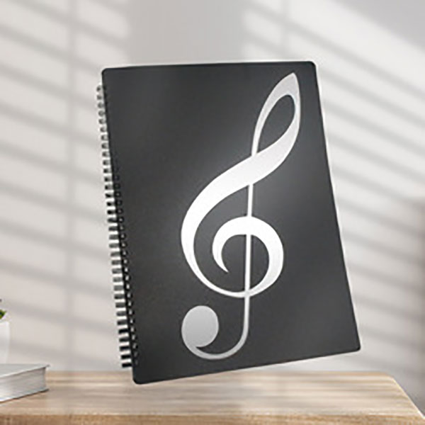 Spiral Bound Music Folder, 20 Pages, Writable