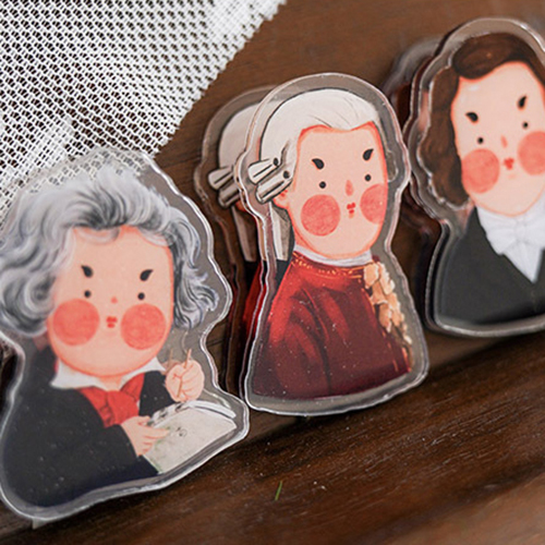 ที่หนีบกระดาษ รูปคีตกวี ขนาดประมาณ 4 x 5 ซ.ม.