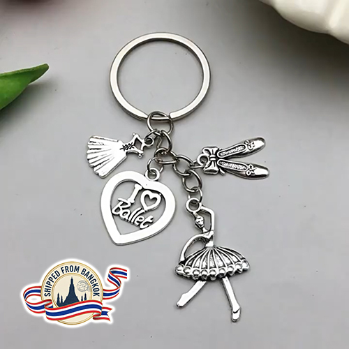 Keychain: I Love Ballet